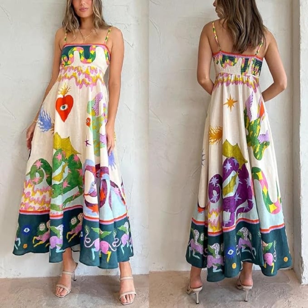 Brand new ALÉMAIS Seeker Sundress dupes